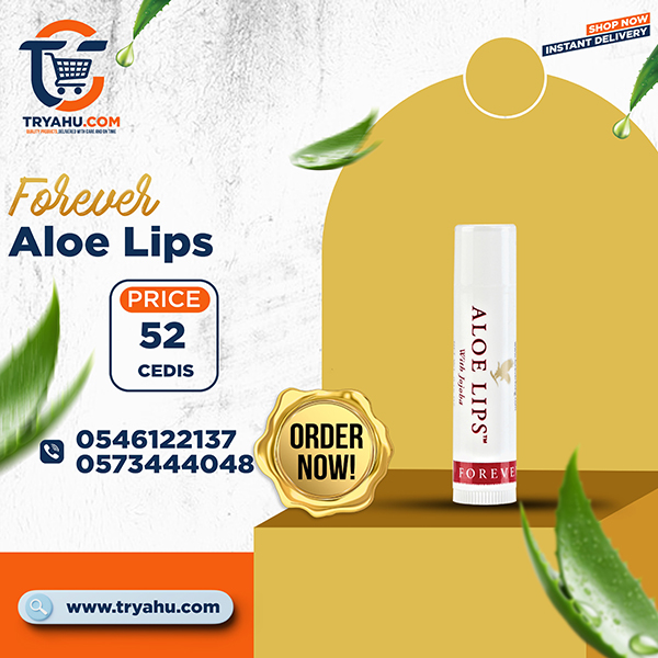 Forever Aloe Lips Natural Lip Balm for Soft, Smooth Lips | Tryahu Store